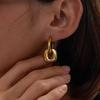 Salircon Роскошные Серьги-подвески из Нержавеющей Стали с Покрытием 18K Золотом для Женщин Уникальный Креативный Замок Подвеска Серьга Свадебный Банкет Украшения
