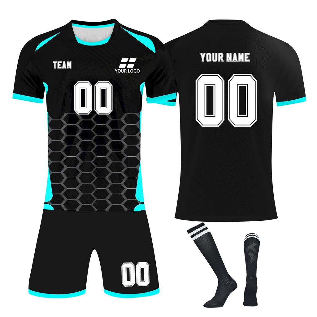 Комплект персонализированных рубашек для мужчин и девочек с именем и номером, футбольные майки на заказ для мальчиков, тренировочный костюм