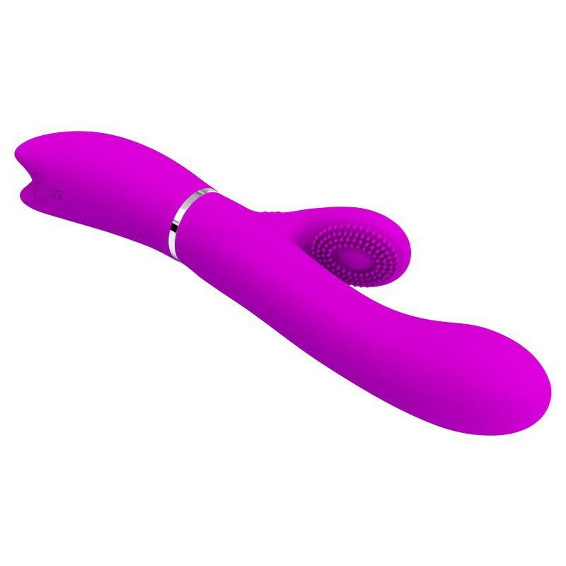 Pilot Dual Motor Silicone Vibrator for Women's Self-Stimulation with Multi-Frequency Vibration and USB Charging