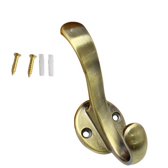 Coat Hook Corrosion-Resistant Wall Hooks Space Saving Upper And Lower Hooks for Bathroom Kitchen