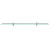 VidaXL Wall Shelves 2 Pcs Glass 80 X 20 Cm 8 Mm