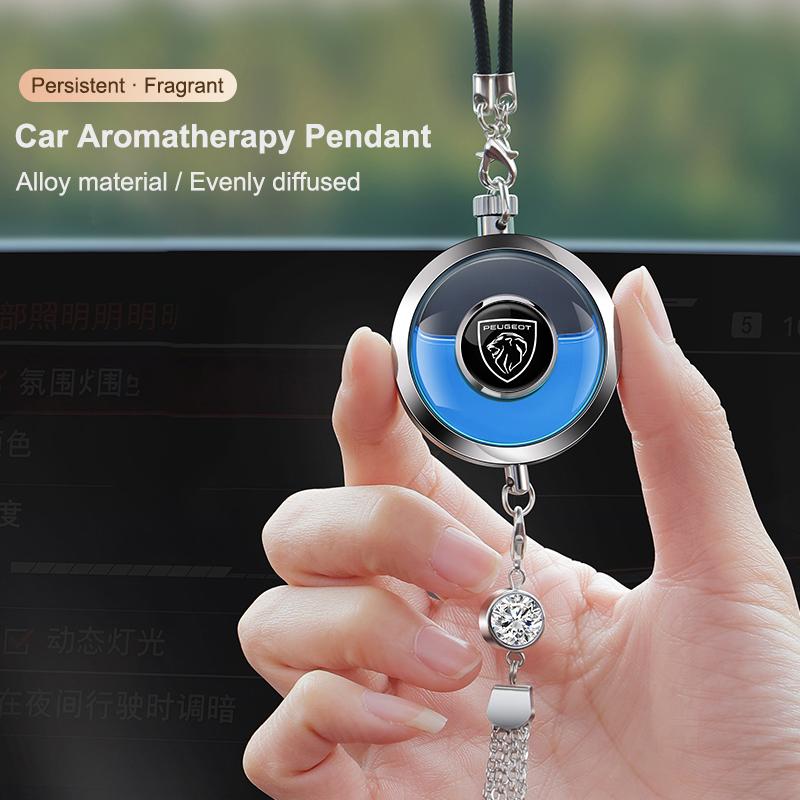 Car Perfume Badge Pendant Air Freshener Hanging Diffuser For Peugeot 5008 408 308 Landtrek 208 2008 3008 Rifter 508 301 108 608