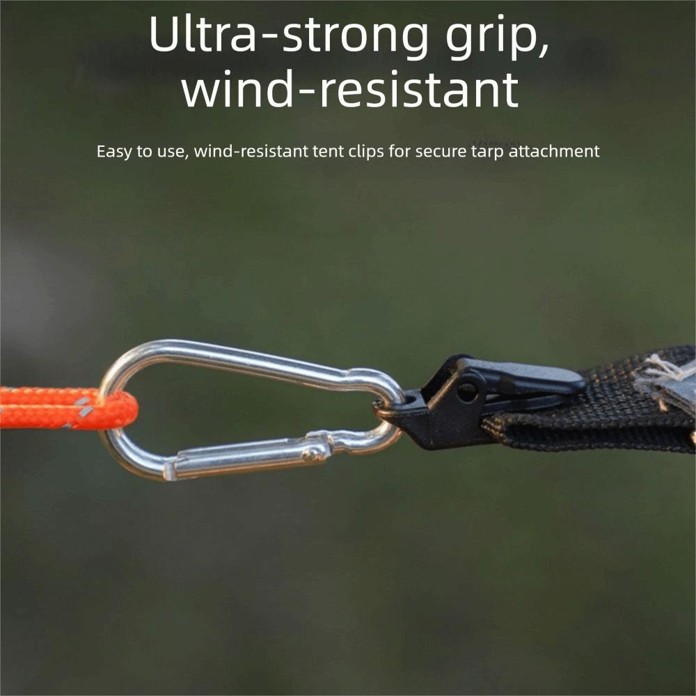 40Pcs Plastic Windproof Canopy Clamps Anti-Skid Awning Tarpaulin Clips Outdoor Camping