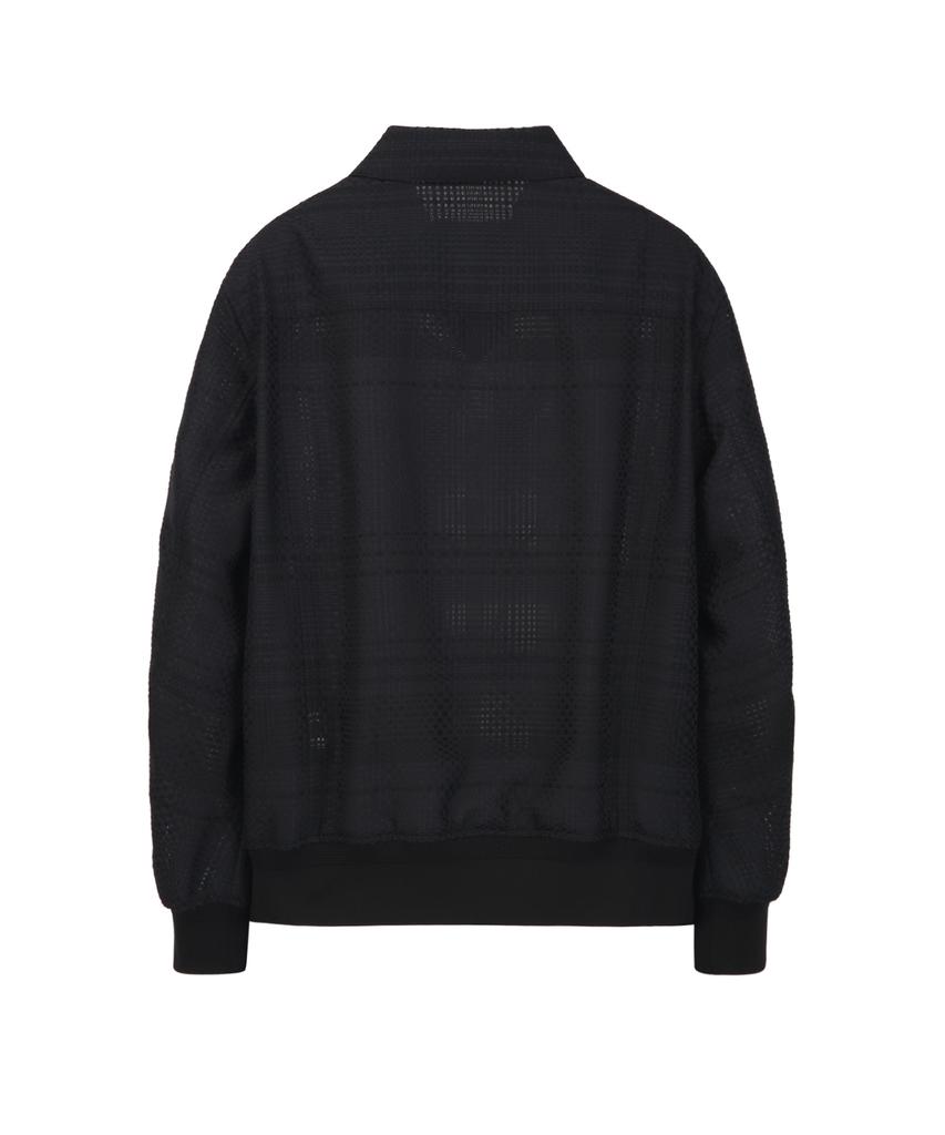 Jillstuart Newyork Men Crochet Check Blouson - Black (Jnju6B602Bk)