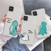 Clear Case For Samsung Galaxy A52 A12 A51 A32 A21s A71 A32 A22 50 A70 A31 A72 5G Phone Cover Little Dinosaur Cute Coque Capa