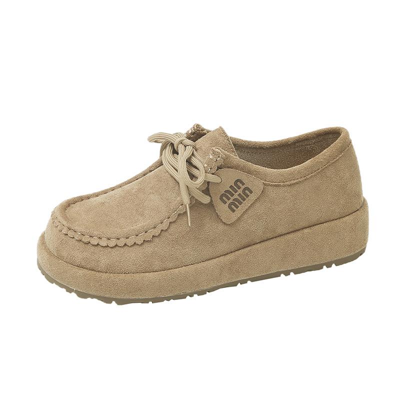 Женские туфли-кенгуру на одной педали, новинка 2025 года, взрывной стиль ранней осени, ленивые повседневные модные универсальные одинарные туфли