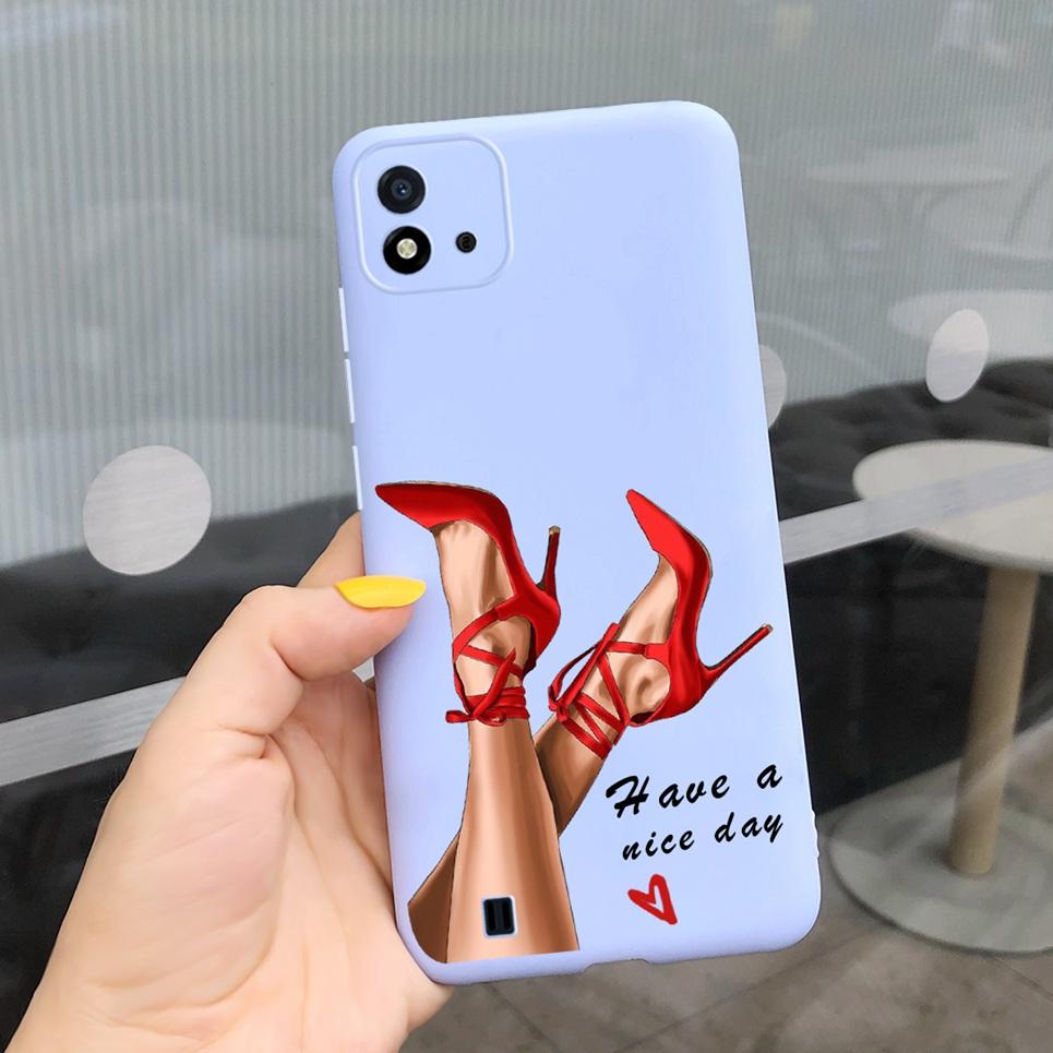 Канди Чехол для телефона Для Realme C11 2021 Чехол 6.52" Мультяшный Детский Девочка Задняя крышка Оболочка Для Oppo Realme C11 C 11 RMX3231 Силиконовый