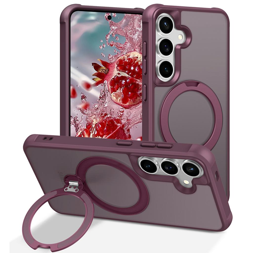 For Samsung Galaxy S26 Magnetic Case Kickstand TPU PC Shockproof Phone Back Cover