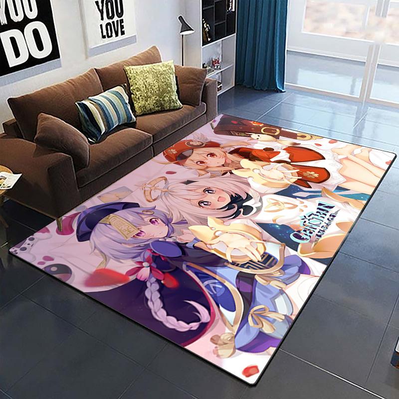 Genshin Impact Art Printed Carpet for Living Room Large Area Rug Soft Mat E-sports Chair Carpets Alfombra Gifts Dropshopping