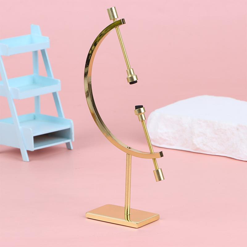 Sphere Metal Base Globe Shape Gold Stand Glass Ball Display Stand Decorative Ornaments Crafts