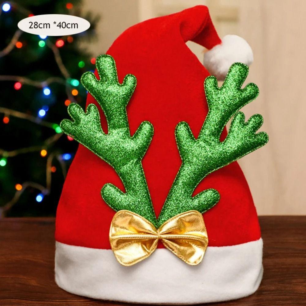 Elk Kids Xmas Arts Hats Santa Claus Santa Snowman Hat Cartoon DIY Christmas Hat Toy Party