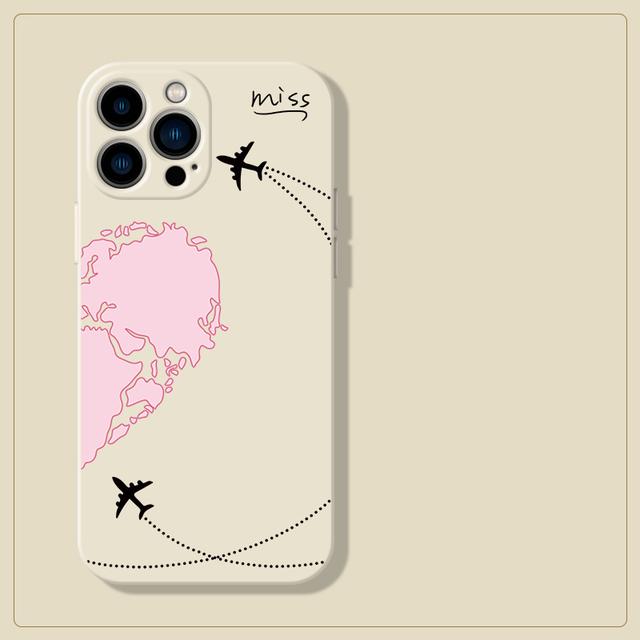 Дорожный чехол с картой мира «Самолеты» для Iphone 12 13 11 Pro Max 12 Mini Love Heart пара, чехол для Iphone Xr X Xs Max 7 8 Plus Se2020