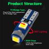 10PCS 12V T5 58 74 286 W1.2W High Bright 3030 3SMD LED Car Dashboard Instrument Cluster Panel Light Bulb