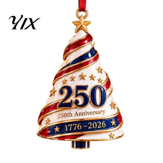 Seasonal Festive Gifts Patriotic Christmas Tree Ornaments, Acrylic Holiday Pendant for Independence Day, Winter Home Decor Indoor Outdoor Hanging