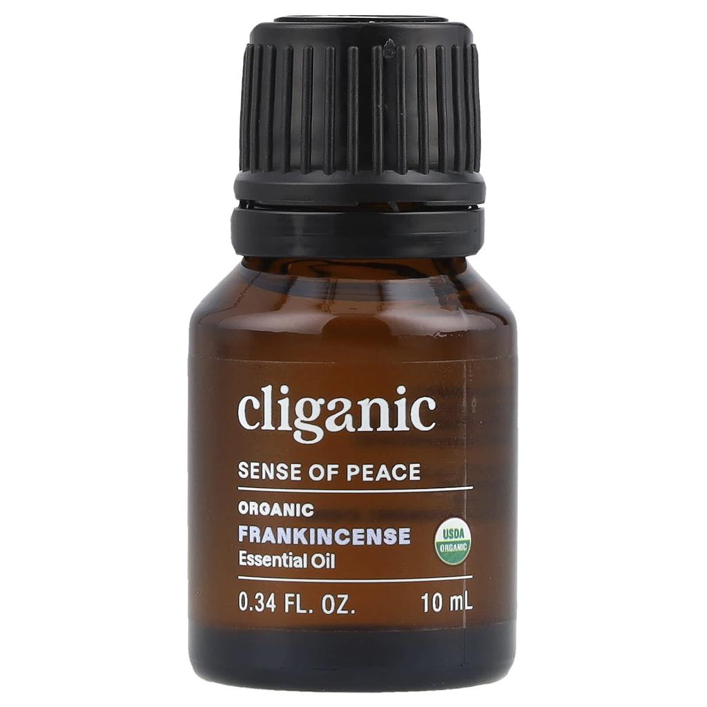 Cliganic Sense of Peace™, Organic Frankincense Essential Oil, 0.34 Fl Oz (10 Ml)
