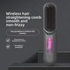 Перезаряжаемая беспроводная расческа для выпрямления и завивки волос с технологией отрицательных ионов — портативная, не повреждающая волосы, пушистая, с большим объемом.