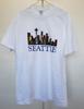Винтажная футболка унисекс с городским пейзажем Сиэтла