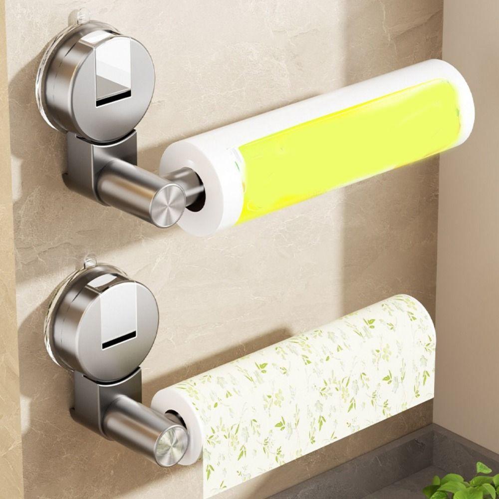 No-punching Suction Cup Tissue Hanger Wall Mounted Paper Roll Holder  RV Use