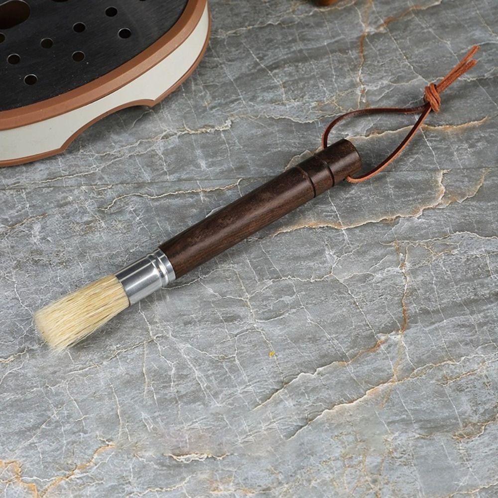 Деревянная ручка Кофемолка Щетка для чистки Винтажная щетка для кофейного порошка Набор щеток для эспрессо Кухня
