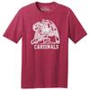Улица. Louis Cardinals 1960 Футболка с коротким рукавом TRI-BLEND