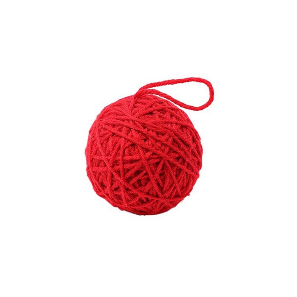 1.97inch Christmas Yarn Ball Hand-wound Christmas Tree Pendant Christmas Woolen Ball Window