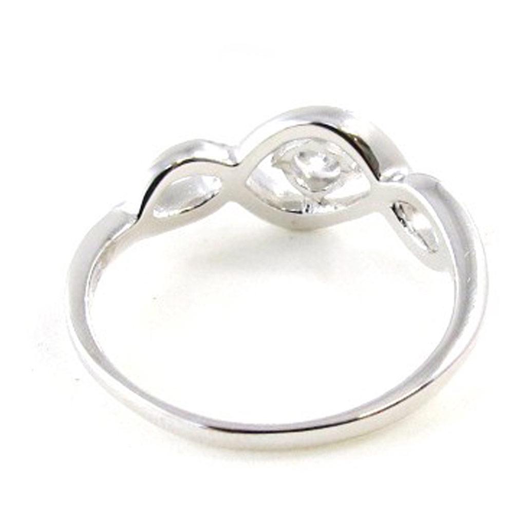 Silver Ring 'Câlin' White Silver (rhodium) - 8 Mm