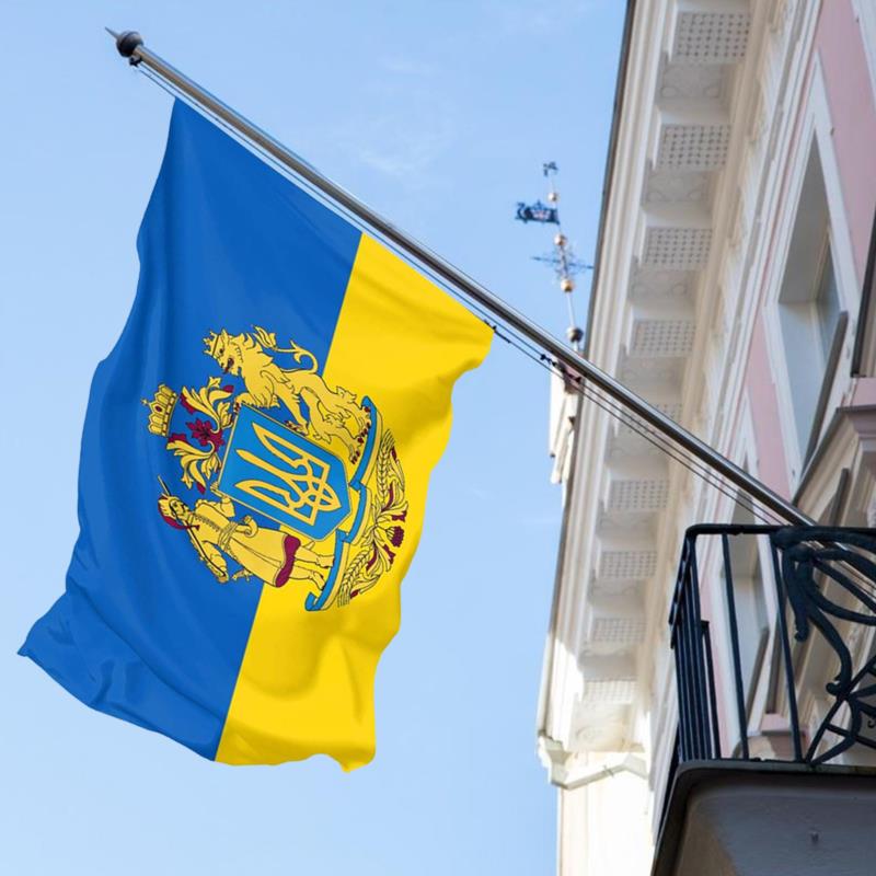 Украинский флаг 3 фута x 5 футов 150x90 см Ярко-синий и желтый Национальные флаги Украины