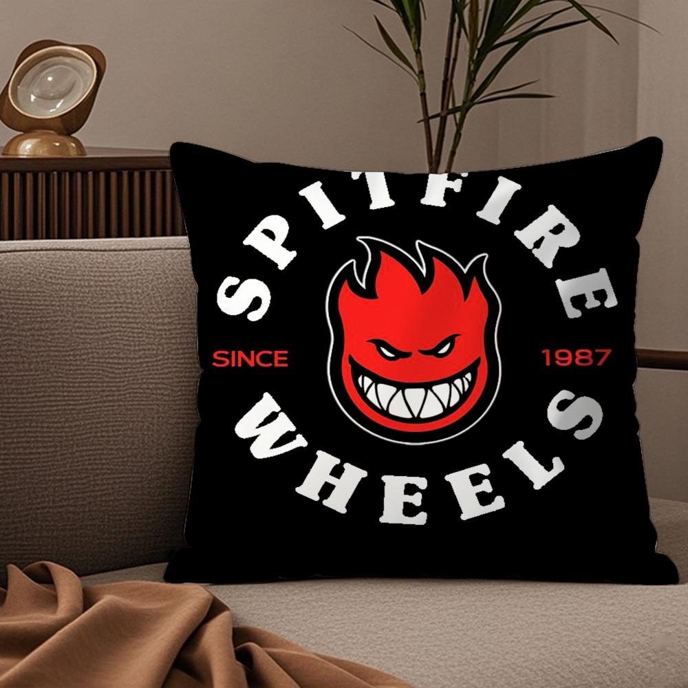 Fighter Aircraft SSpitfire Cushion Cover Plush Fabric Soft DoubleSided Printed Sofa Warm Winter Home Child Gift Pillow Case