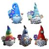 Garden Gnomes Faceless Doll Statues Dwarf Resin Statue Collectible Figurines Sculpture Miniature for Home Decoration Outdoor Ornament Yard Lawn