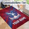 Custom Text Printed Rug Crystal Palace Non Slip Floor Carpet For Home Room Decor