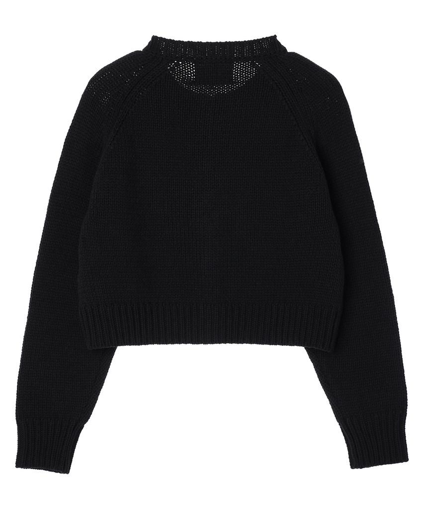 COMONINOZ W Round Neck Full Zipup Knit [3 Color]
