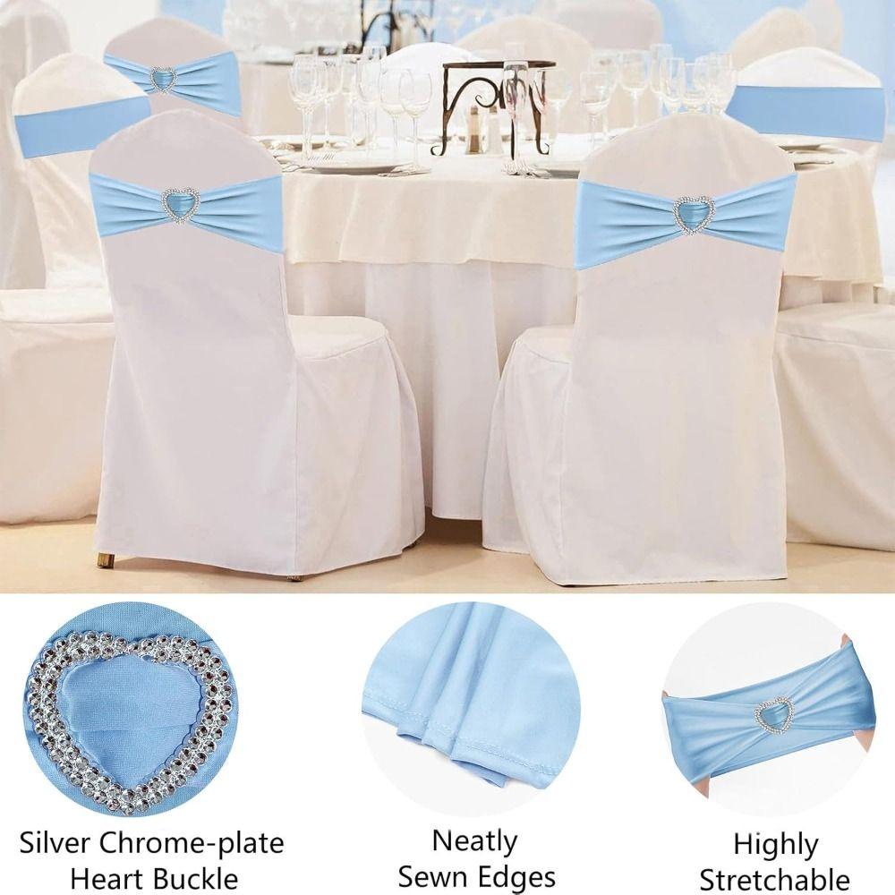 10PCS Washable Chair Ties Premium Quality Chair Decoration Elegant Chair Sashes  Holiday Celebration
