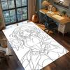 My Hero Academia Bedroom Area Mat Non Slip Washable Large Rug Gamer Room Floor Decor
