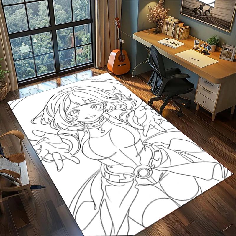 My Hero Academia Bedroom Area Mat Non Slip Washable Large Rug Gamer Room Floor Decor