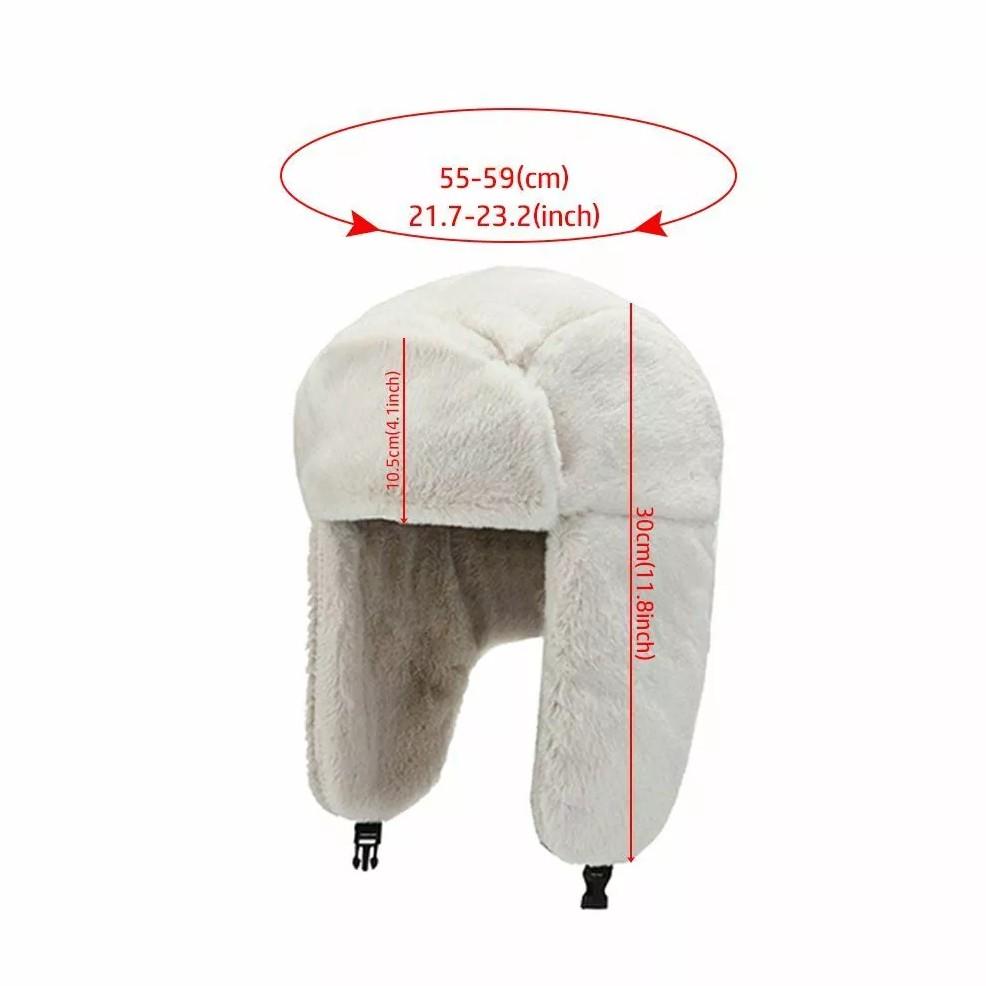 Winter Faux Fur Bomber Hat - Cozy & Warm Cold Weather Hat for Men