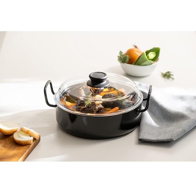 Сковорода Riess Classic с крышкой 24 см 2,6 л (0458-022)