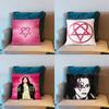 HHim Ville Valo Подушка-чехол для подушки Квадратный диван С Для узора Удобная подушка подходит Для комнаты