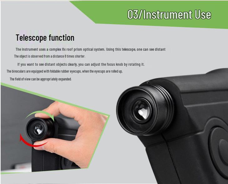 8x Мощный HD Монокулярный телескоп для наблюдения за птицами с наушниками