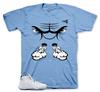 Shirt Match AJ Retro 11 Legend Blue Shoes - Raging Face Tee