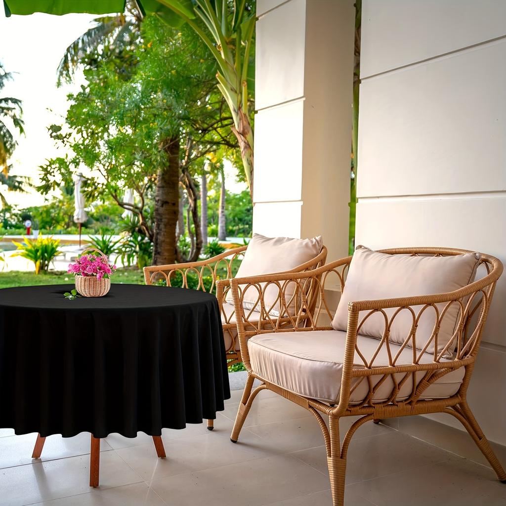 Плотная однотонная ткань, однотонная круглая скатерть, принадлежности для вечеринок