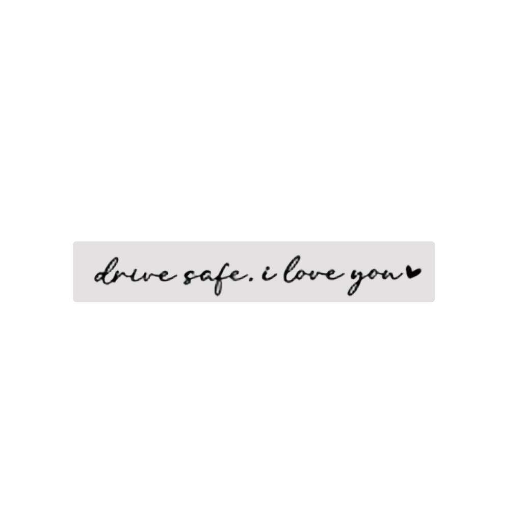 Car Stickers And Decals, Rearview Mirror Accessories, I Love You Safe Driving Mirror Stickers, Car Mirror Stickers, Suitable For Car Rearview Mirror