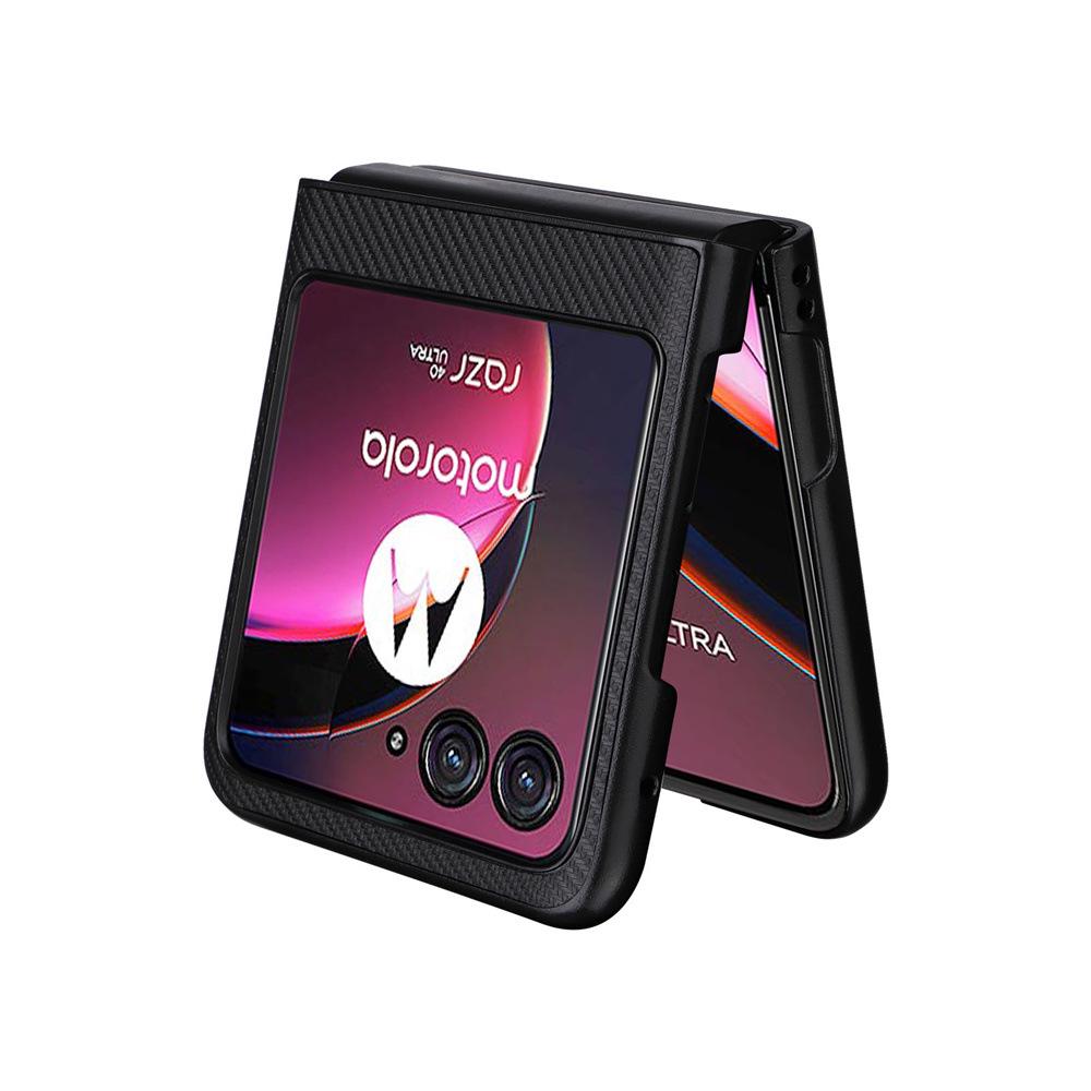 Защитный чехол для телефона Motorola Razr40 Ultra, ретро-кожа с текстурой