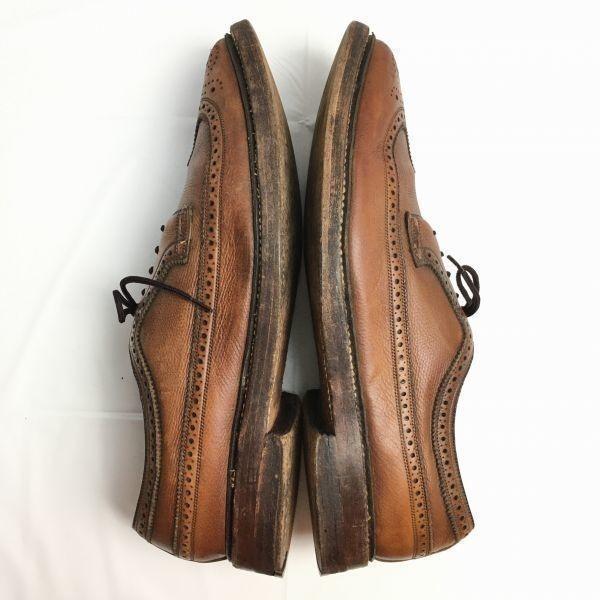 1968 Made? FLORSHEIM Kenmoor Long Wingtip Shoes Size 10.5C (27.027.5cm) Imperial Vintage Men's(USED)