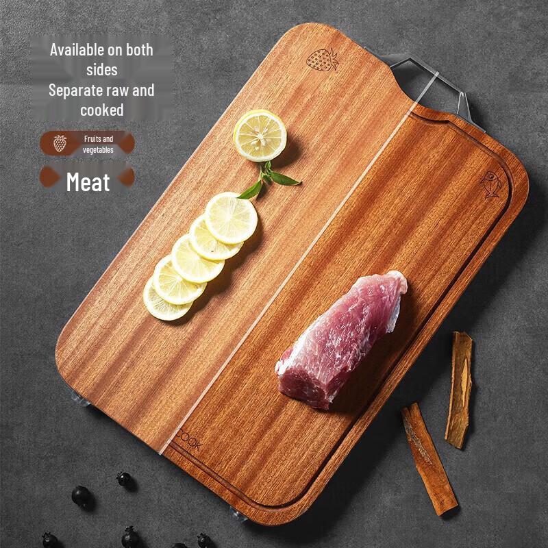MAXCOOK Ebony Wood Cutting Board with Groove