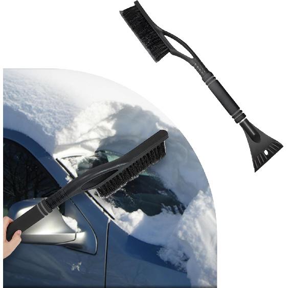 Car Snow Brush and Ice Scraper, Multi-Functional Detachable Snow Brush with Foam Grip, Ice Snow Removal Cleaning Tool for Car Windshield Window,