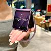 Чехол Samsung Z Flip7 с текстурой овчины - Ударопрочный, устойчивый к царапинам ПК с ремешком против потери