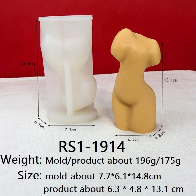 Новая форма для свечи в виде женского торса, силиконовая форма для DIY, простая абстрактная форма для искусства человеческого тела, украшение, силиконовая форма для смолы, гипсовая форма, форма для мыла