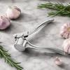 Thickened Alloy Manual Garlic Press Crusher Mincer Ginger Juicer Peeler Kitchen Tool with Ergonomic Handle for Easy Garlic Crushing