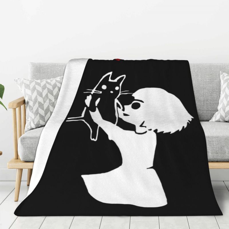 Custom 3D Print Fran Swedish Graphic Adventure Game Bow Blankets Comfortable Soft Flannel Winter Throw Blanket for Couch Bedding