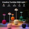 led night light rechargeable creative decorative table lamp bedroom desktop remote control bedside atmosphere light
